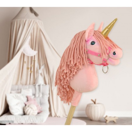 Kepphobune Ükssarvik A4 - roosa, roosa lakk ja kuldne sarv