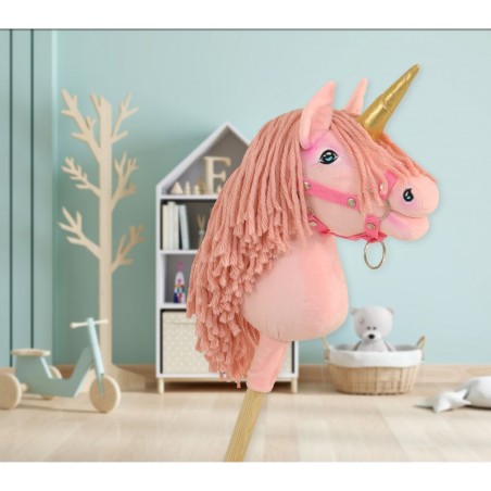 Kepphobune Ükssarvik A4 - roosa, roosa lakk ja kuldne sarv