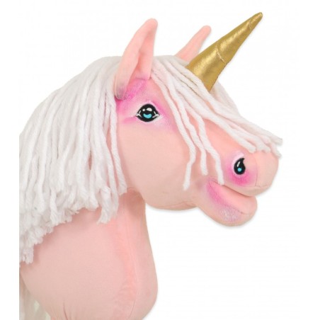 Kepphobune Ükssarvik A4 - roosa, valge lakk ja kuldne sarv