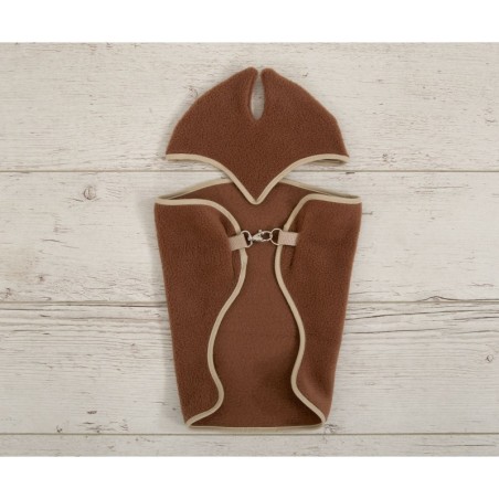 A4 hobihobuse fliistekk + kõrvad, pruun