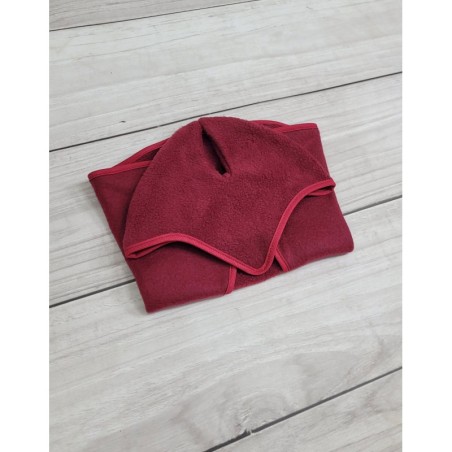 A4 hobihobuse fliistekk + kõrvad, tumepunane