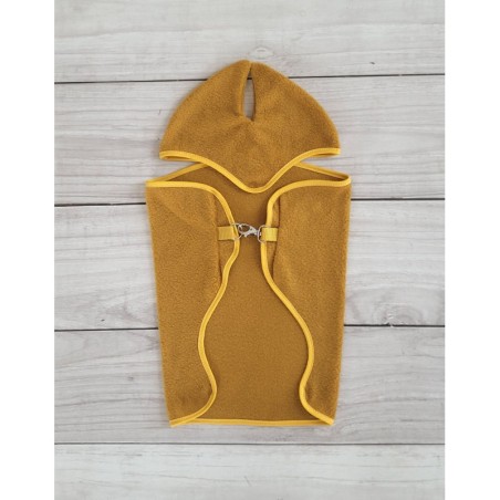 A4 hobihobuse fliistekk + kõrvad, sinepikollane