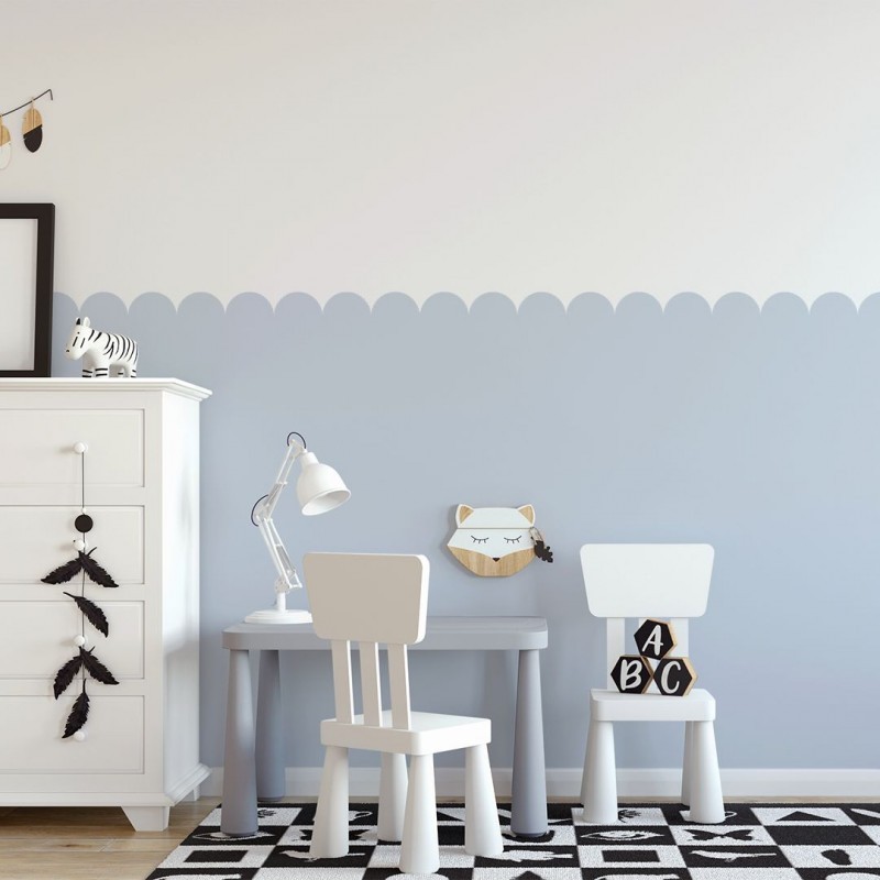 Seinakleebis paneel 60 cm, helesinine