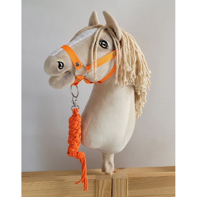 Hobihobuse punutud nöör päitsetele, neoon oranž