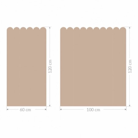 Seinakleebis paneel 100 cm, toffee