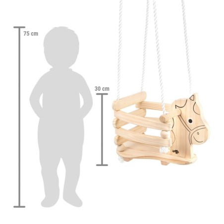 Puidust laste kiikhobune