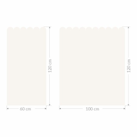 Seinakleebis paneel 60 cm, helebeež