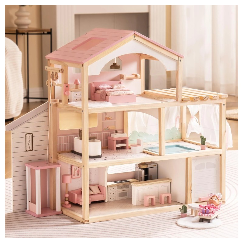 Puidust nukumaja Dreamy Pink