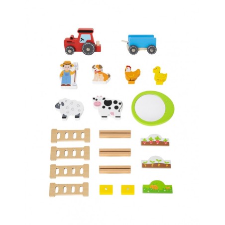 Puidust talu nukumaja aia ja traktoriga 21 osa