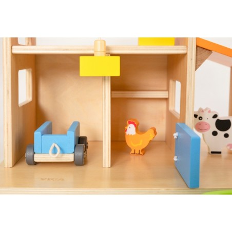 Puidust talu nukumaja aia ja traktoriga 21 osa