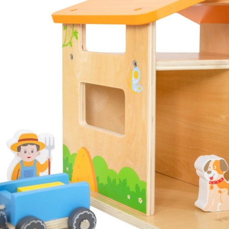 Puidust talu nukumaja aia ja traktoriga 21 osa