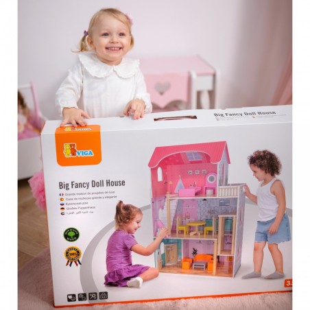 VIGA Large Wooden Dollhouse