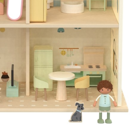 Puidust nukumaja koos mööbliga