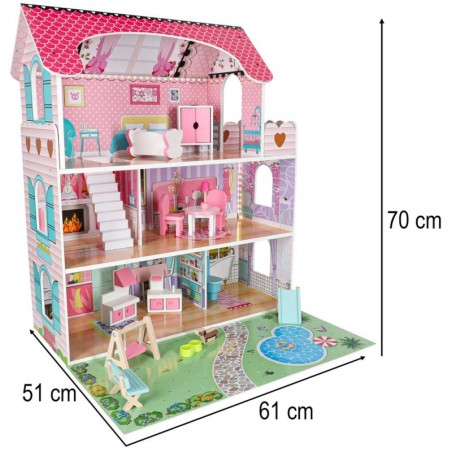 Nukumaja koos mööbliga + LED tuled + aiamööbel