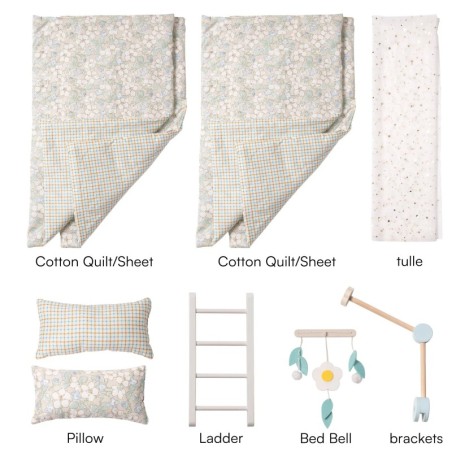 Puidust nukuvoodi, narivoodi või 2 voodit, sinine