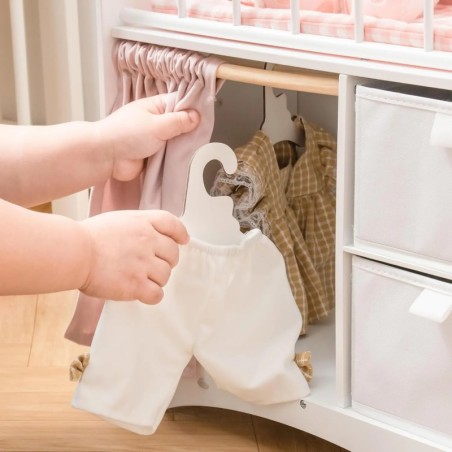 Puidust beebinuku võrevoodi koos kapiga lastele