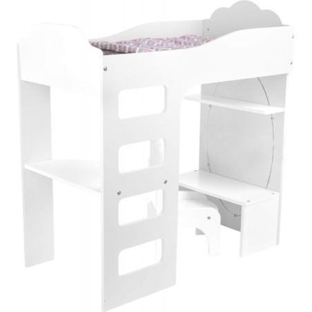 Doll’s loft voodi koos kirjutuslauaga