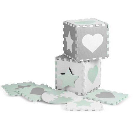 Puslematt 151x151cm 16 tk Ricokids hall-münt