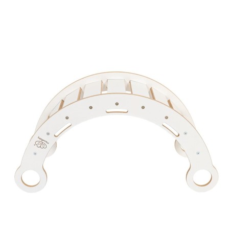 Suur puidust Dream Rocker tasakaalukiik ronimiskaar, valge