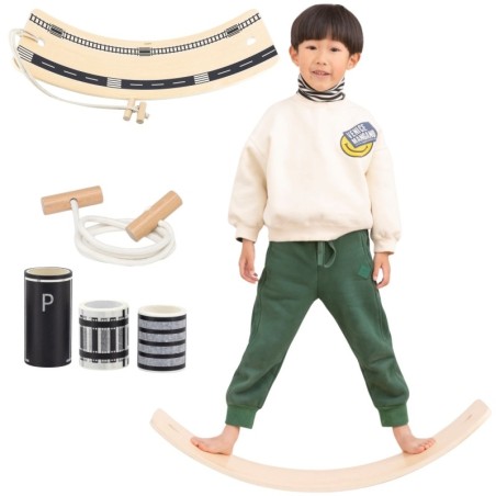 Puidust tasakaalulaud kleebistega