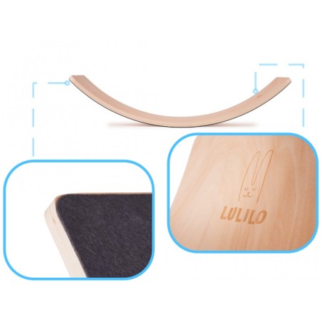 Tasakaalulaud puidust / tumehall vilt