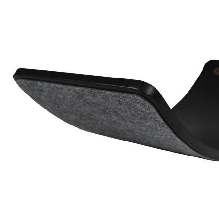 Tasakaalulaud lastele 80x30cm, must / hall vilt