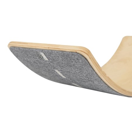 Tasakaalulaud lastele 80x30cm, naturaalne / hall vilt maantee