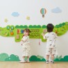 Montessori tegelus seinatahvel krokodill