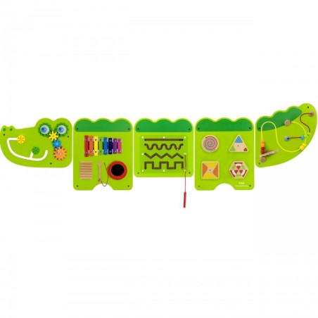 Montessori tegelus seinatahvel krokodill