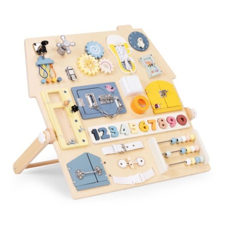 Suur puidust sensoorne tegelustahvel lastel XL