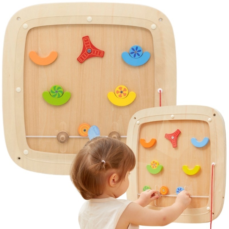 Puidust sensoorne tegelustahvel - pinball