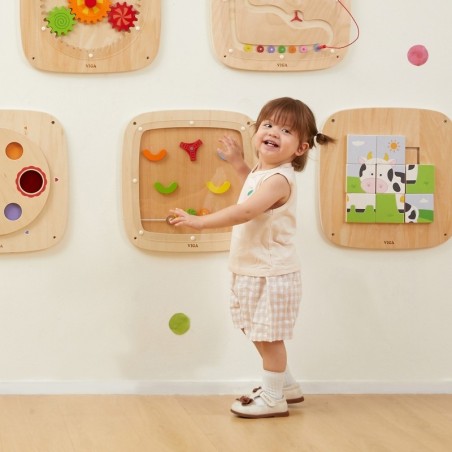 Puidust sensoorne tegelustahvel - pinball