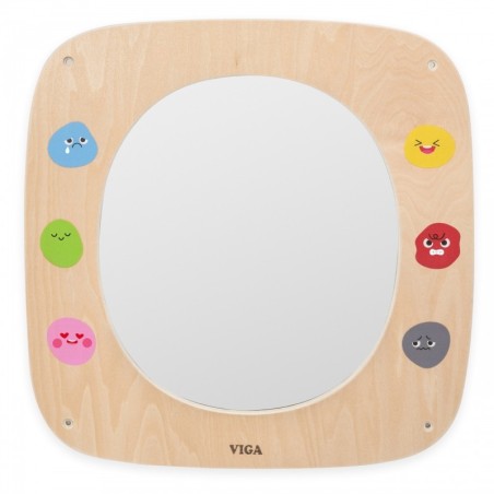 Puidust sensoorne tegelustahvel - peegel ja emotsioonid