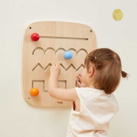 Puidust sensoorne tegelustahvel - mustrid