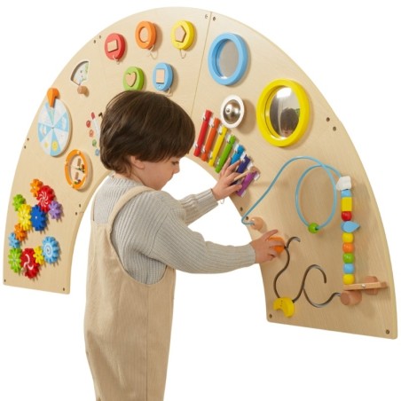 Puidust sensoorne montessori tegelustahvel