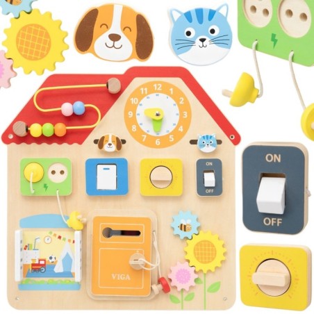 Puidust manipulatsioonilaud avastus- ja õppemaja