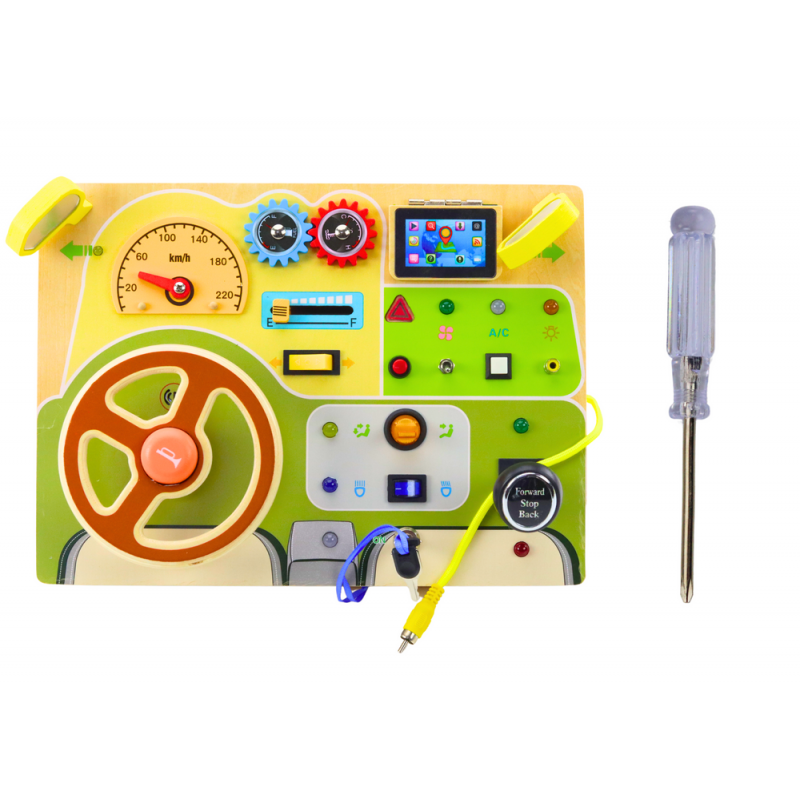 Sensoorne tegelustahvel auto, rool ja LED tuled