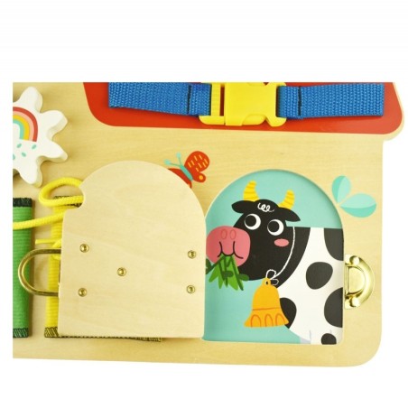 Puidust montessori tegelustahvel lukud