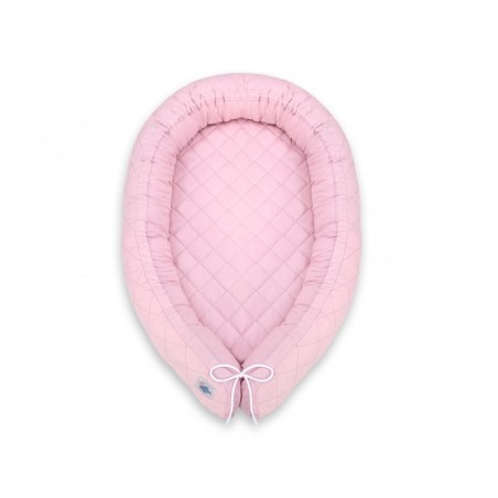 Tepitud beebipesa 2in1 voodipehmendus, roosa