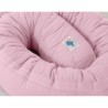 Tepitud beebipesa 2in1 voodipehmendus, roosa