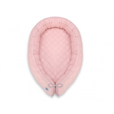 Tepitud beebipesa 2in1 voodipehmendus, pastell roosa