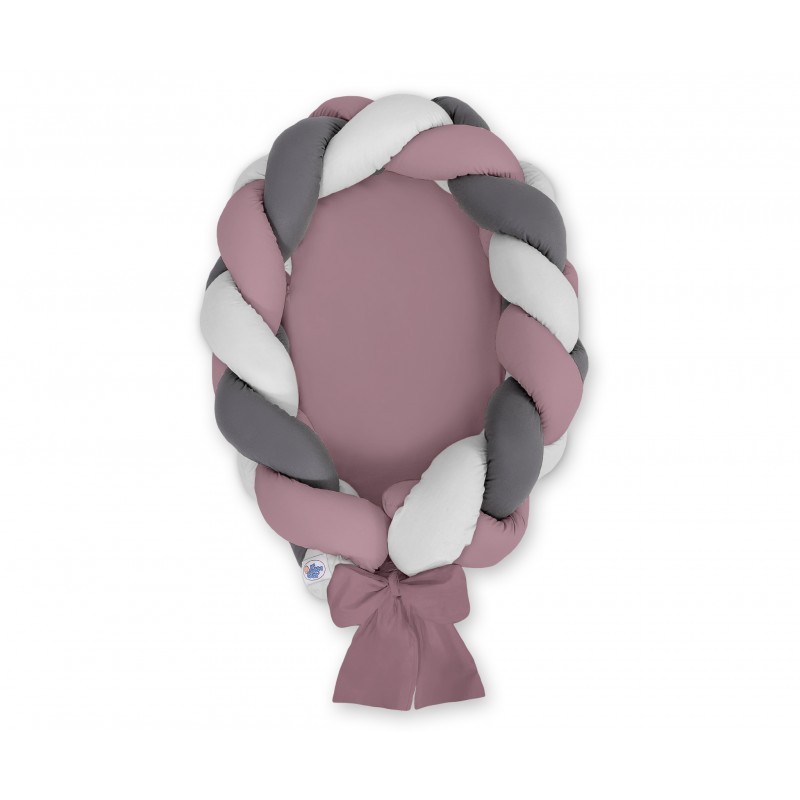 Punutud beebipesa 2in1, pastell violett/hall/antratsiit