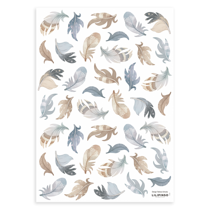 Seinakleebised SELENE A3, suled sinine