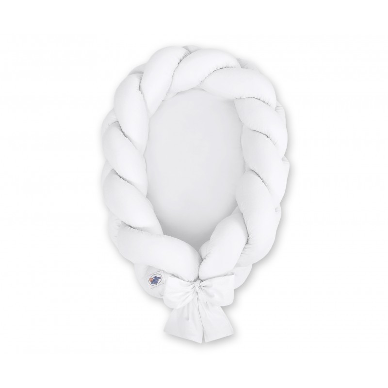 Punutud beebipesa 2in1, valge