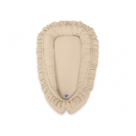 Beebipesa kroogitud äärega, beež