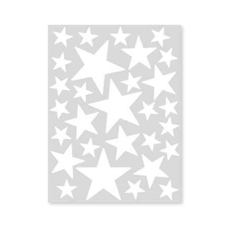 Seinakleebised Stars, valge