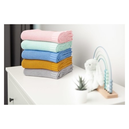 Bambusest ja puuvillast tekk – sinine