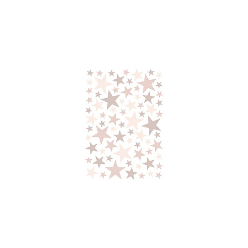 Seinakleebised Stars, 74 tk, vanaroosa