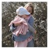 Merinolove kootud tekk 80x100 cm - Dusty Pink