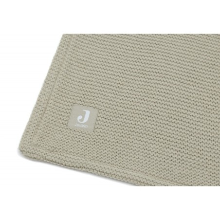 Kootud tekk 100x150 cm Basic Knit Olive Green/Fleece